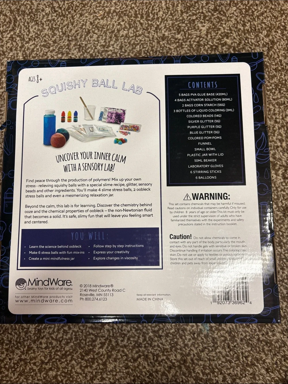 MindWare Science Academy Squishy Ball Lab - NEW